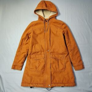 Patagonia Prairie Dawn Jacket Women's Size Small Benson Brown Lined Ranch Coat